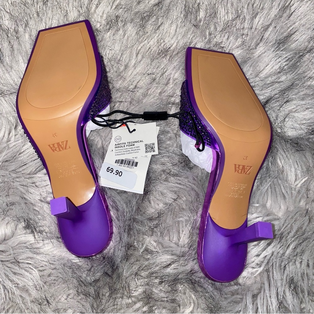ZARA Rhinestone Sandals - Picture 7 of 7